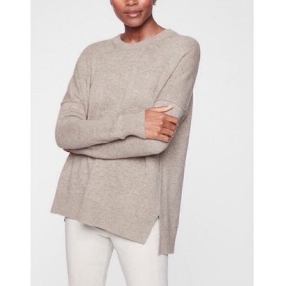 Athleta Perspective Wool Cashmere Sweater in Oatmeal XXS - Picture 3 of 11